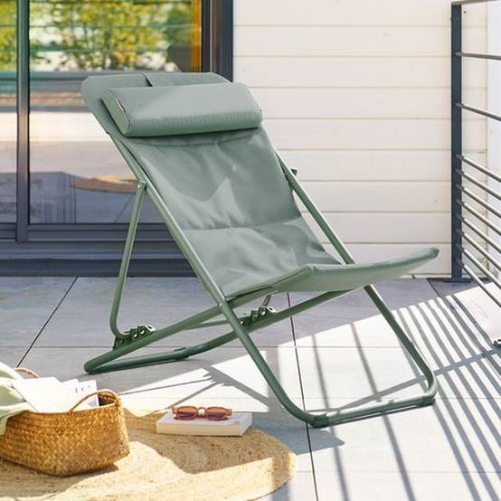 Hesperide - Lot de 2 chiliennes de jardin pliante MIRAEL - Hespéride - Image 2