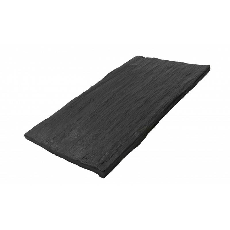 Pas japonais palis schiste ardoisier 75 x 25 cm - Noir (Lot de 3) - Jardinex - Image 1