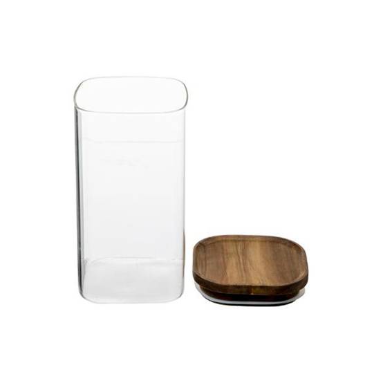 Bocal en Verre "Hermet" 1,3L Transparent & Marron - Image 2