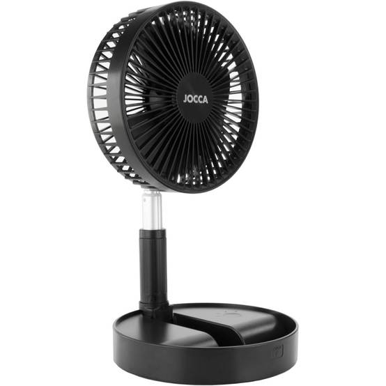 Ventilateur à Batterie Sans fil Silencieux USB NOIR Pied Pliable & Télescopique Télécommande Autonomie 24h Jocca - Image 7