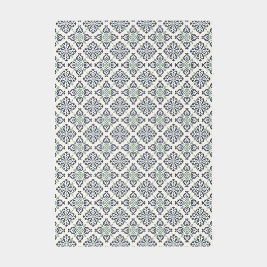 Decoweb - Tapis d'extérieur et intérieur - Louisette - Bleu et vert - 160 x 230 cm - Decoweb - Image 1