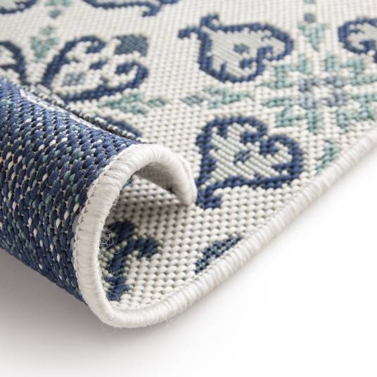 Decoweb - Tapis d'extérieur et intérieur - Louisette - Bleu et vert - 160 x 230 cm - Decoweb - Image 5