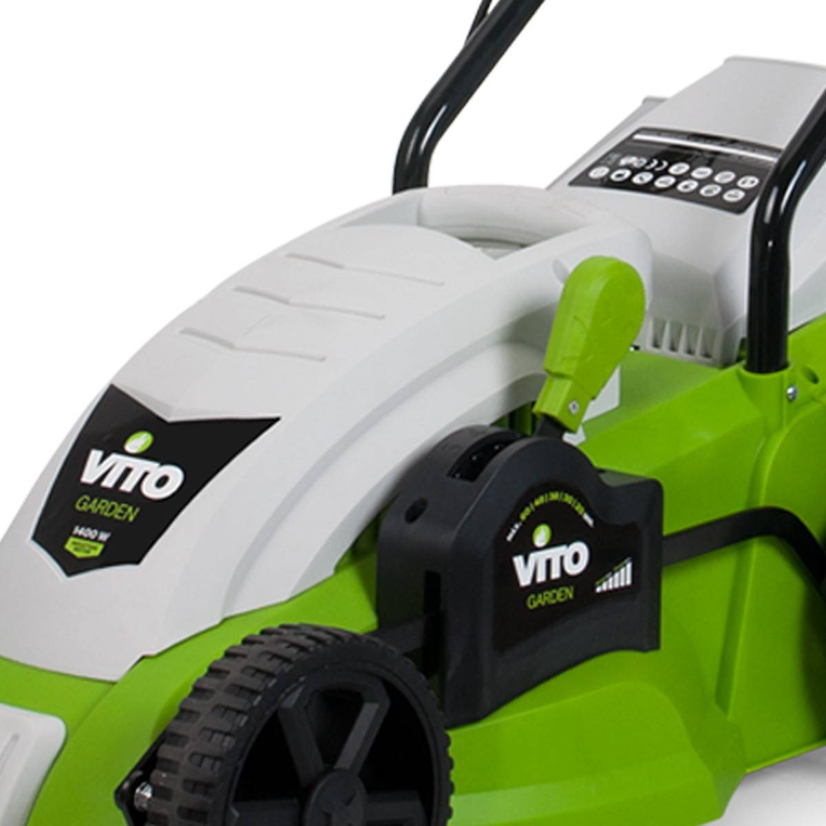 Tondeuse électrique 1400W Moteur induction Coupe 34 cm - Hauteur de coupe 25-60 mm - Bac 35L VITO - Image 2