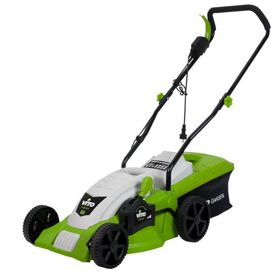 Tondeuse électrique 1400W Moteur induction Coupe 34 cm - Hauteur de coupe 25-60 mm - Bac 35L VITO - Image 1
