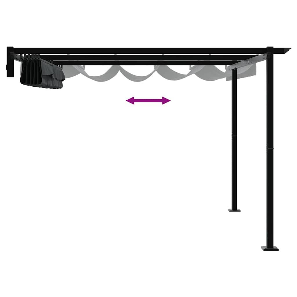 Prolenta Premium - Pergola polyester anthracite 300 x 300 x 200 cm - Prolenta premium p3255.8 - Image 9