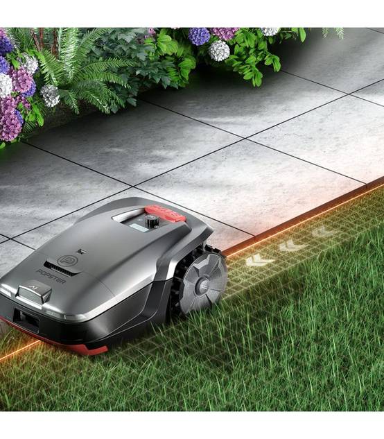 Robot tondeuse sans fil 18V, coupe 24 cm, RTK+VSLAM, 800 m² - POPSTER Unicut N1 - Image 4