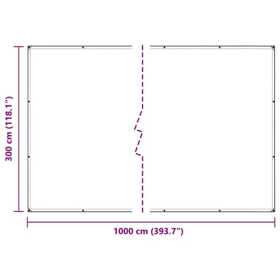 Vidaxl - Couverture végétale avec œillets 3x10 m PVC vidaXL 3308725 - Image 3