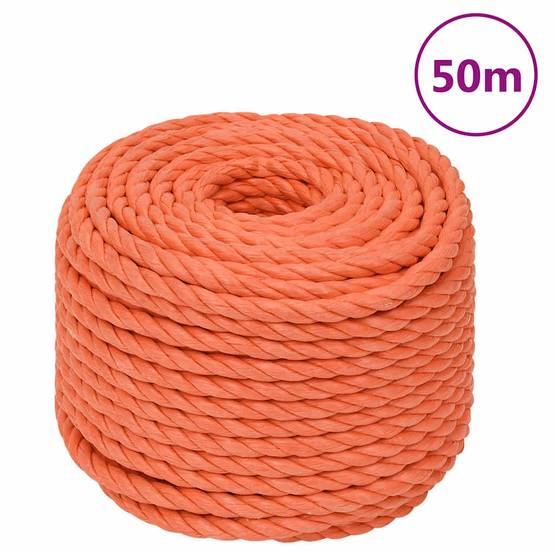Corde de travail Orange 14 mm 50 m Polypropylène Maison Chic - Image 2