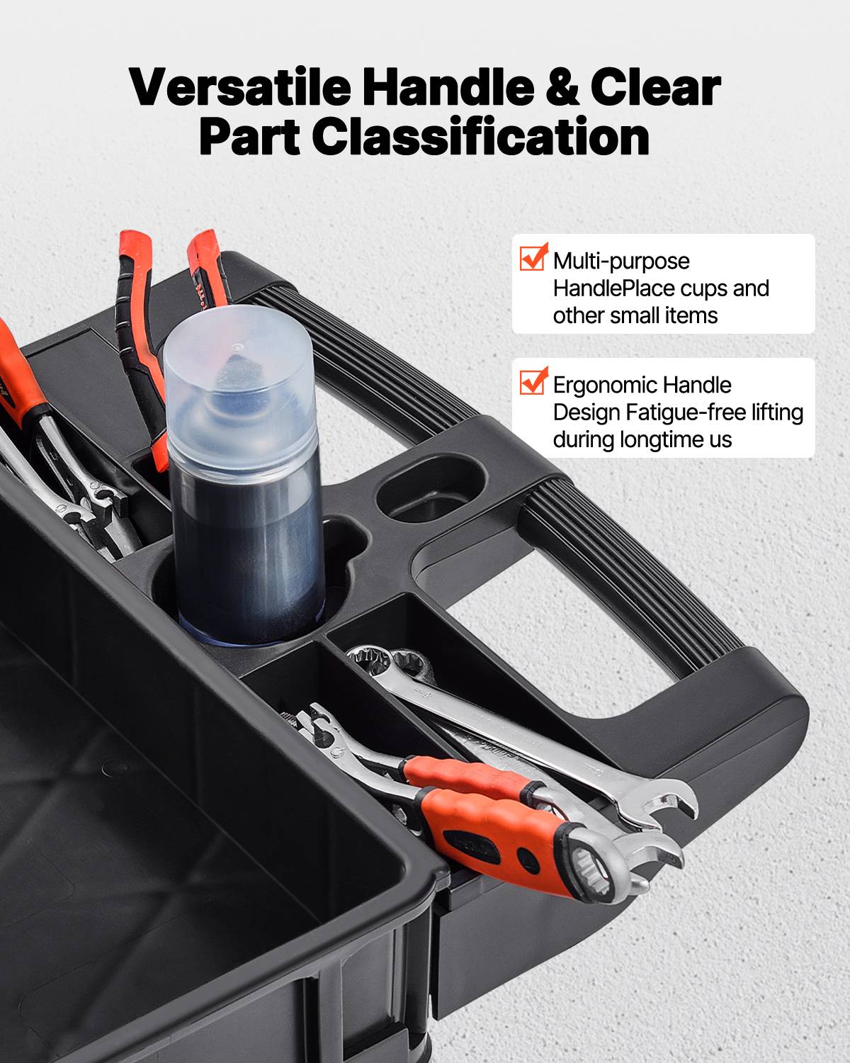 GYMAX Chariot De Service 3 Niveaux – Chariot Utilitaire à Roulettes Avec Étagère Réglable, Charge 250 Kg, Pour Garage, Cuisine, Bureau