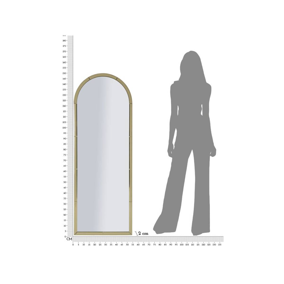 Miroir en MDF Baku 55 x 2 x 150 cm - Image 5