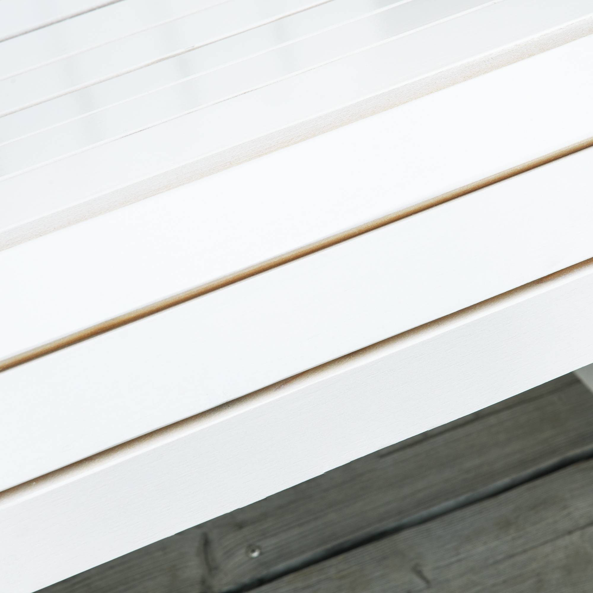 ComfortXL - Fauteuil à bascule Adirondack bois massif pour jardin dossier ergonomique 77x94cm blanc - ComfortXL Outdoor Living - Image 7