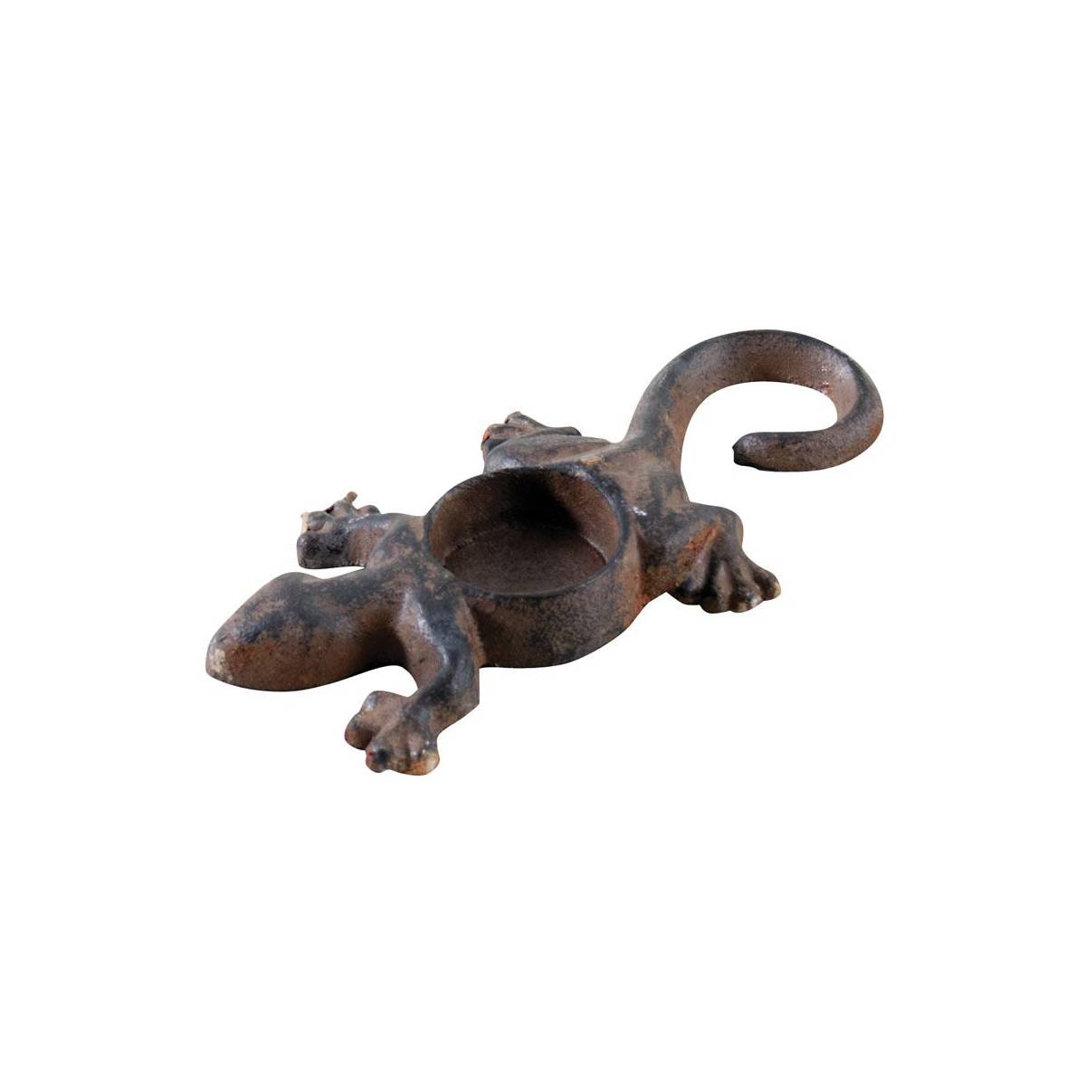 Aubry Gaspard - Photophore Lézard en fonte - Image 1