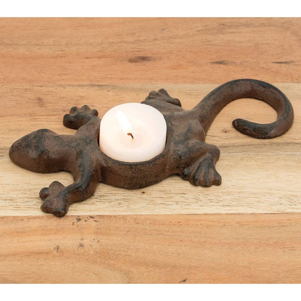 Aubry Gaspard - Photophore Lézard en fonte - Image 2