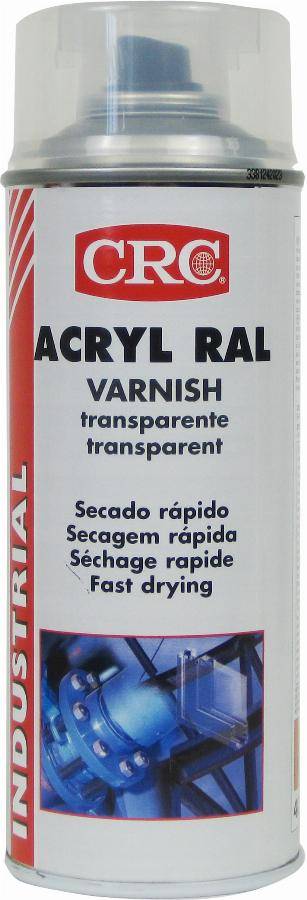 Peinture acrylique CRC Aérosol - Incolore brillant - 520ml/400ml - 11682
