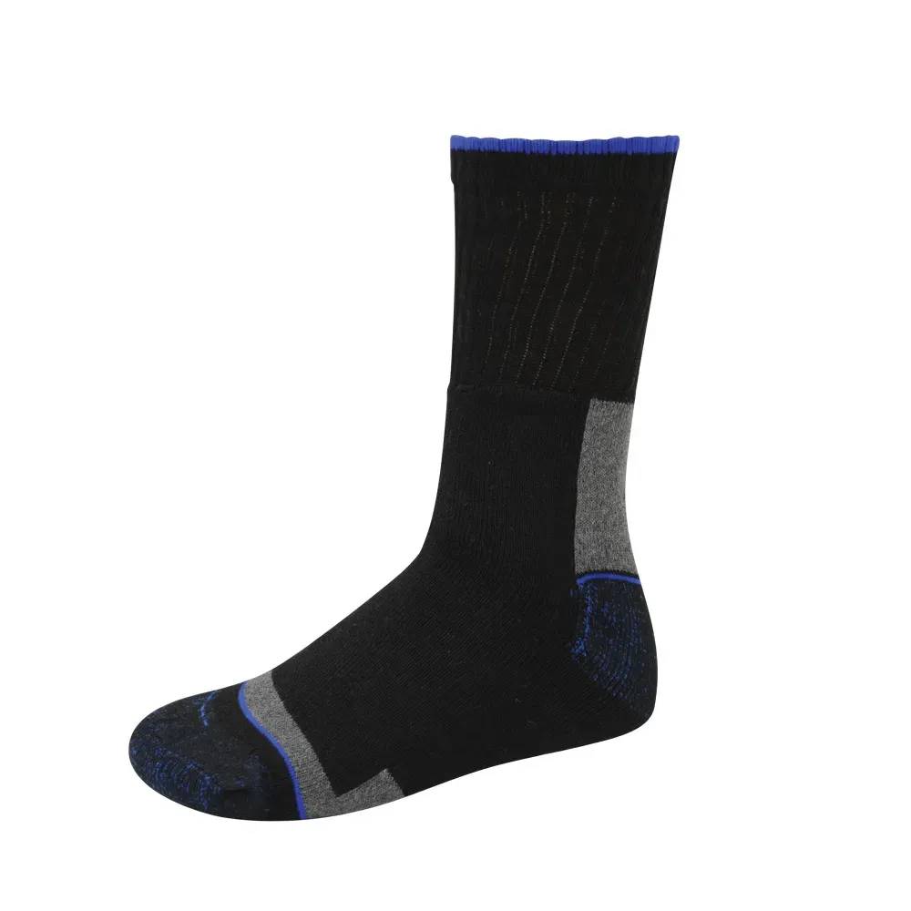 LMA - Chaussettes de travail coton LMA ELIOS (Lot de 4 paires) Noir / Rouge 46-48 - Image 9