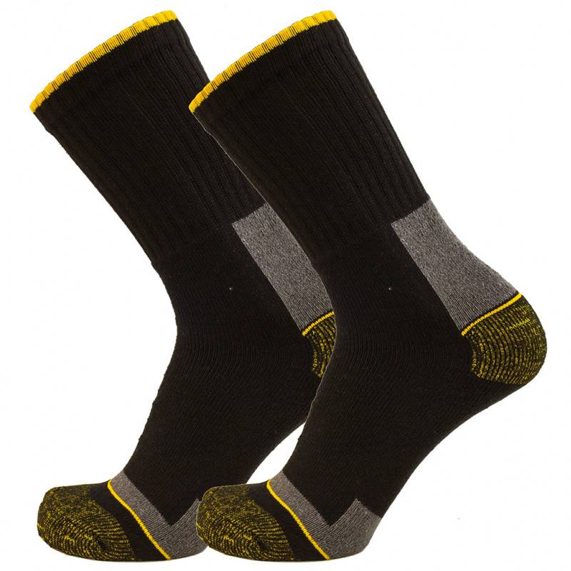 LMA - Chaussettes de travail coton LMA ELIOS (Lot de 4 paires) Noir / Rouge 46-48 - Image 3