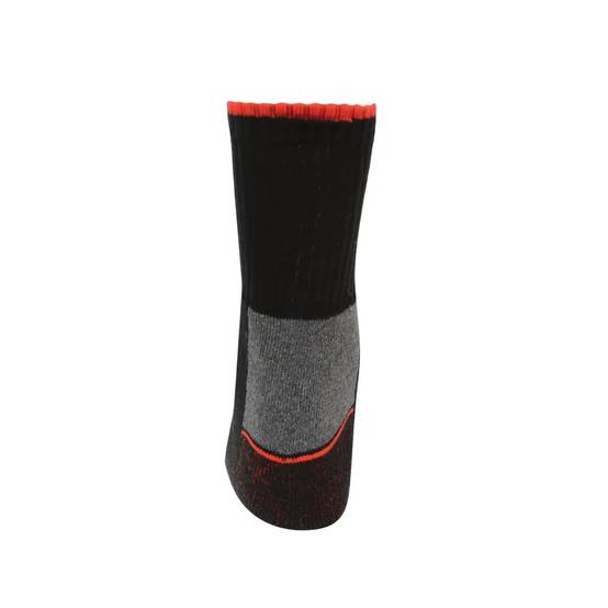 LMA - Chaussettes de travail coton LMA ELIOS (Lot de 4 paires) Noir / Rouge 46-48 - Image 10