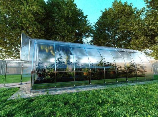 Serre KLASIKA TUBE 3 x 6 m (18 m²), 6 mm avec revêtement en polycarbonate - Image 2