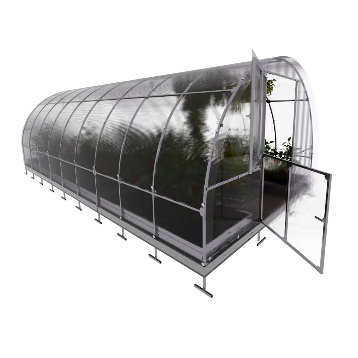 KLASIKA GREENHOUSES - Serre KLASIKA TUBE 3 x 6 m (18 m²), 6 mm avec revêtement en polycarbonate - Image 6