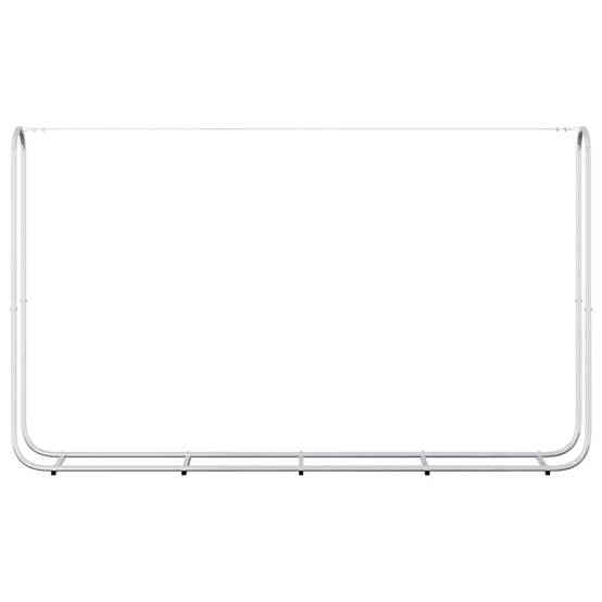 Abri-bûches extérieur acier galvanisé XXL pour jardin stockage bois 250x25x150 cm Argenté - ComfortXL Outdoor Living - Image 4