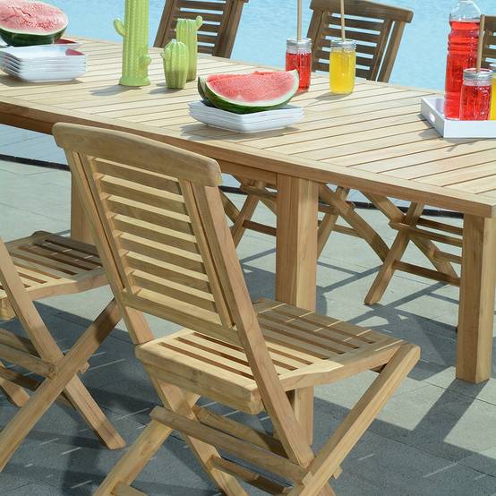 Teck'Attitude - Salon de jardin teck massif Irun, 8 places - TECK'Attitude - Image 3