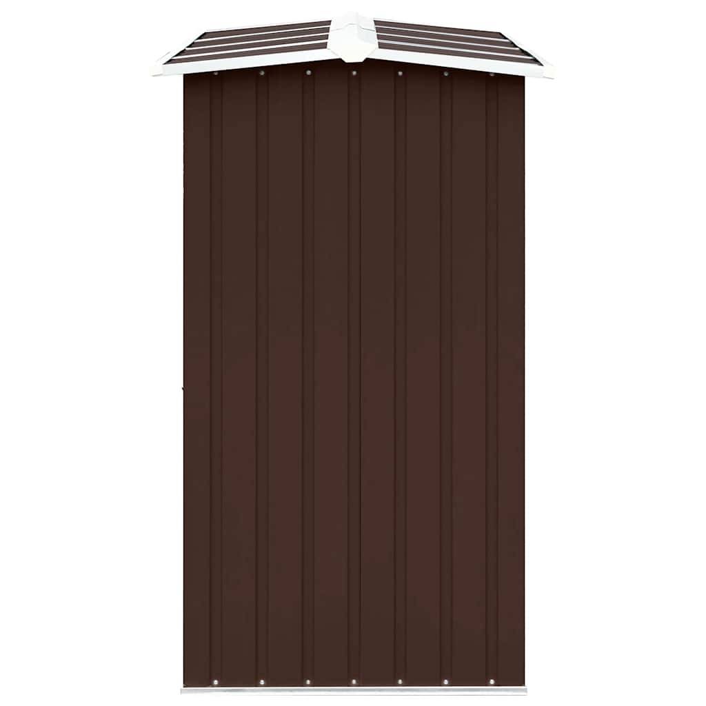 Abri de Stockage Bois XXL Acier Galvanisé Rangement 330x92x153 cm Marron - ComfortXL Outdoor Living - Image 4