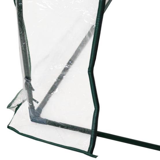 Serre Tunnel Jardin Acier PVC Transparent Protection Potager 250x100x80cm - ComfortXL Outdoor Living - Image 7