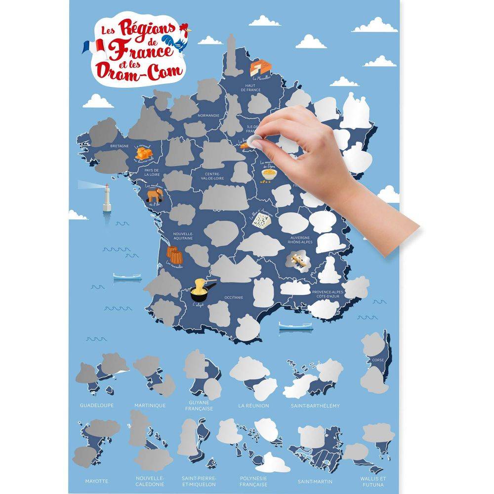 Jeux 2 Momes - Poster à gratter Régions de France - Image 2