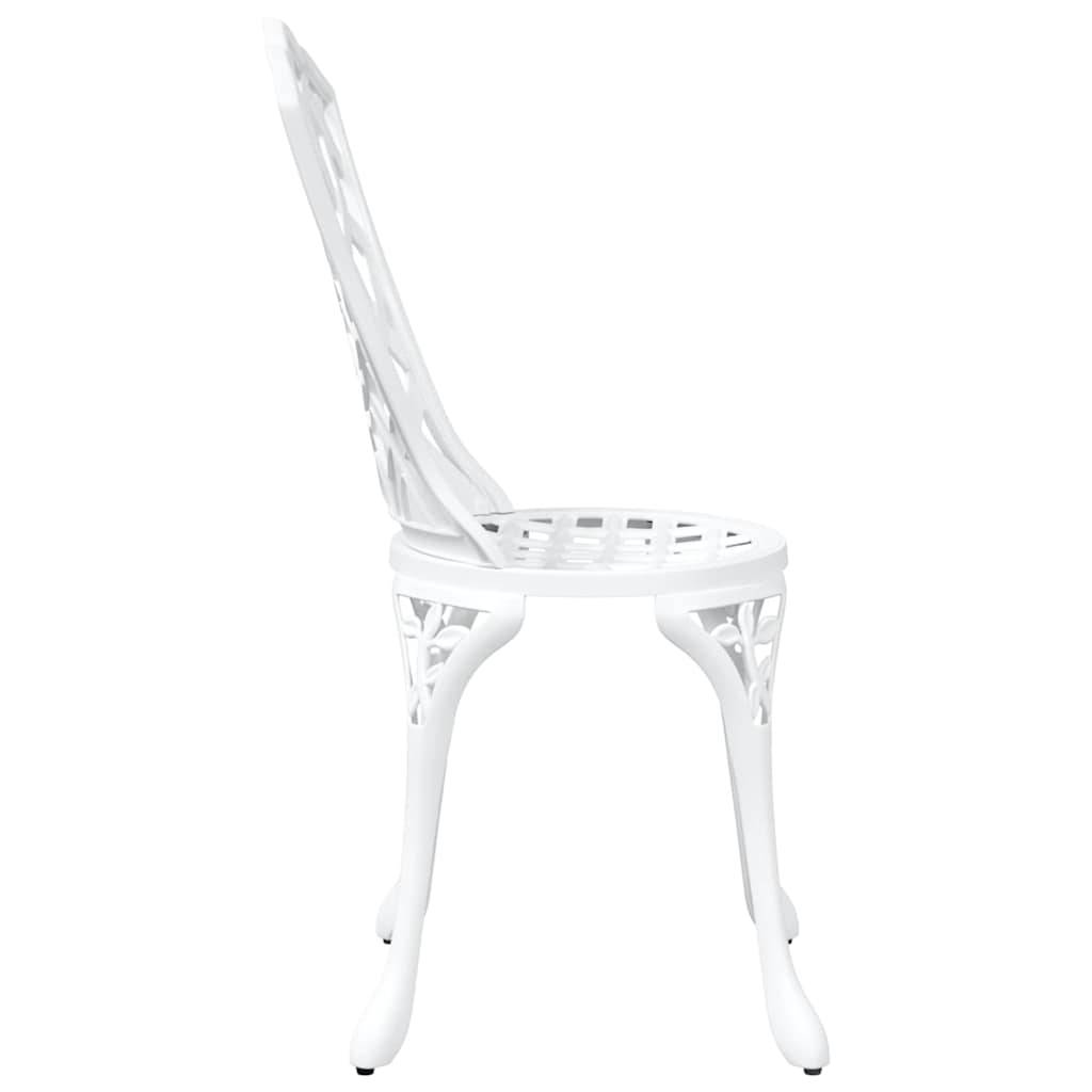 Chaise de jardin aluminium blanc 39 x 40 x 87 cm - PANGIVO - Image 5
