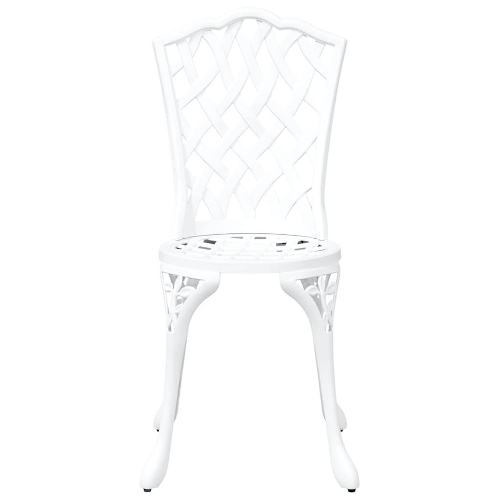 Chaise de jardin aluminium blanc 39 x 40 x 87 cm - PANGIVO - Image 4