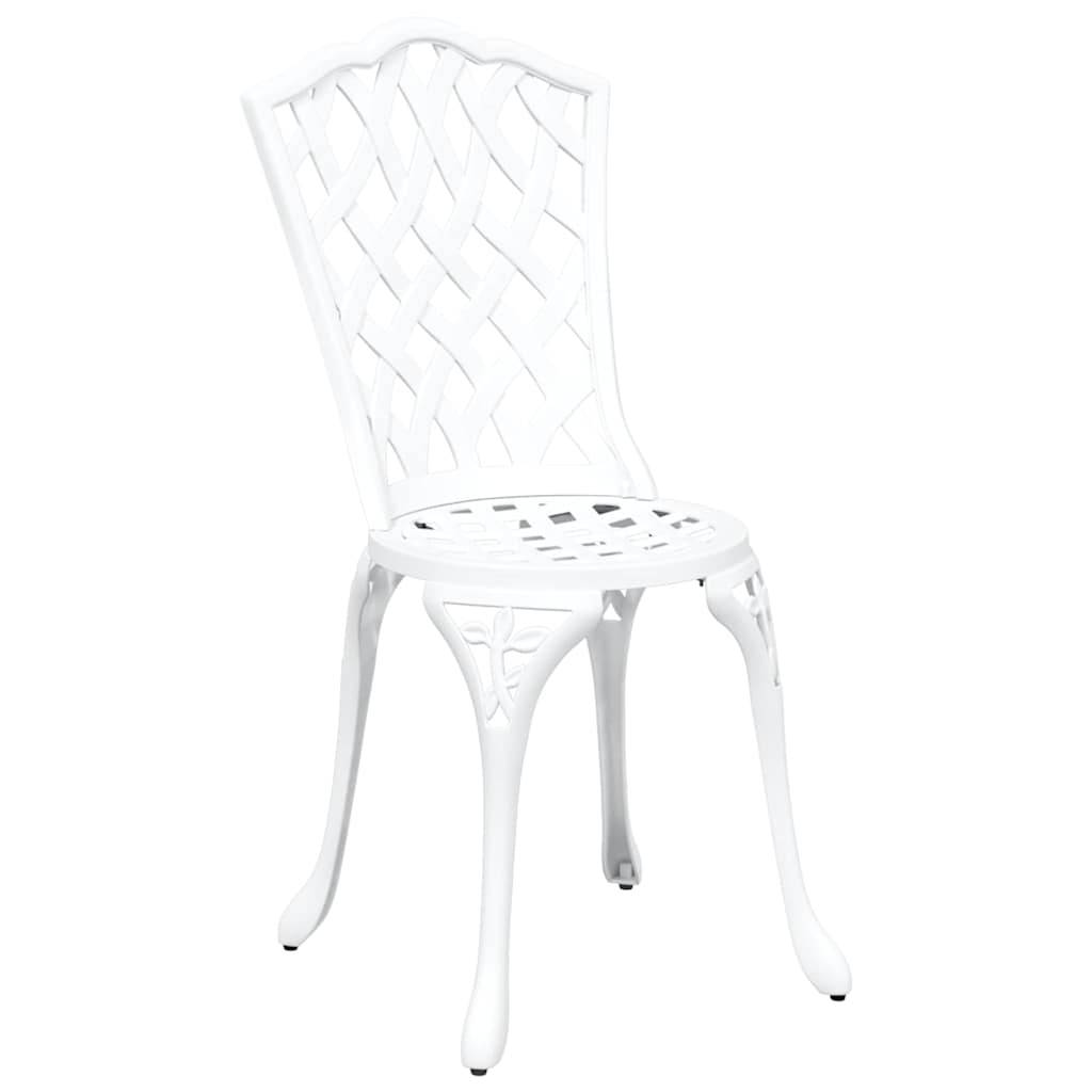 Chaise de jardin aluminium blanc 39 x 40 x 87 cm - PANGIVO - Image 3