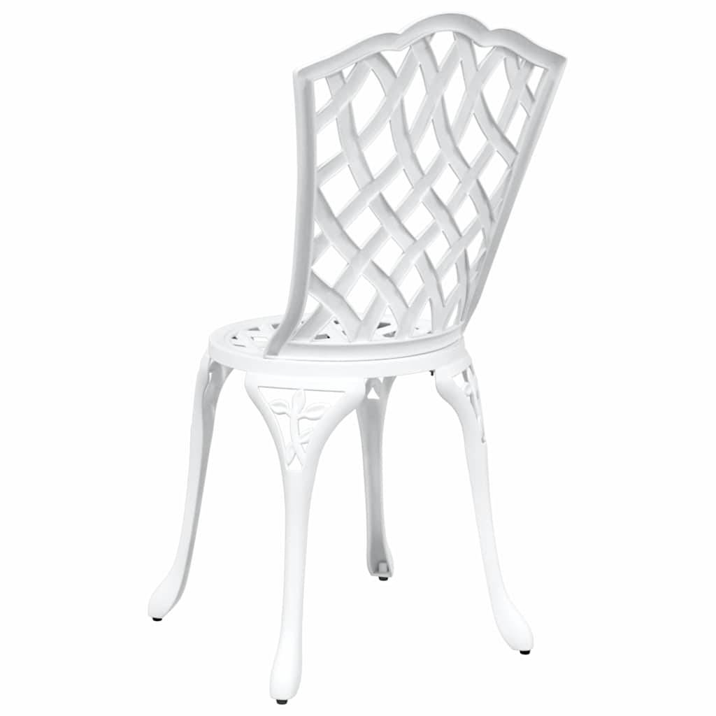 Chaise de jardin aluminium blanc 39 x 40 x 87 cm - PANGIVO - Image 6