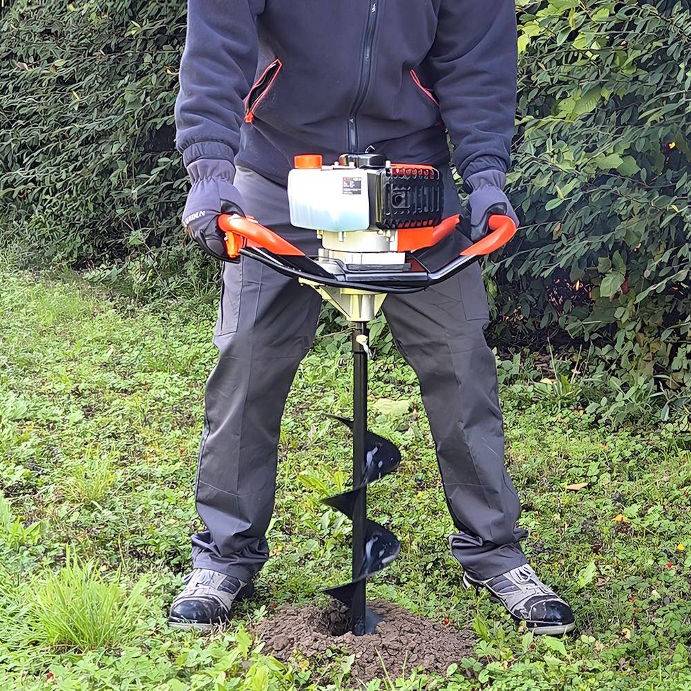 Gt Garden - Tarière thermique 52 cm3, 3 CV + lot de 3 mèches (100, 150 et 200 mm) - GT GARDEN - Image 3