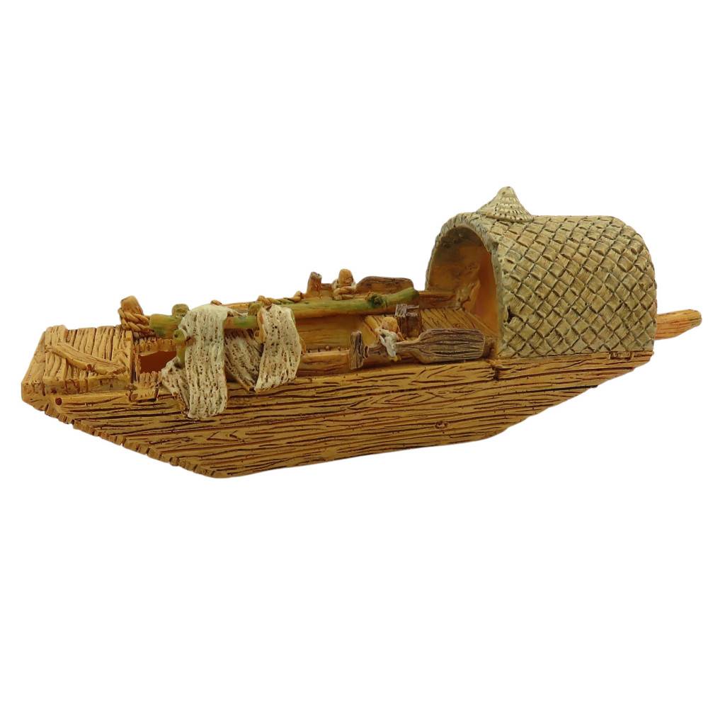 animallparadise - Bateau Pagode model 3 S, 14.5 x 5 x 5.5 cm, décoration aquarium - Image 2