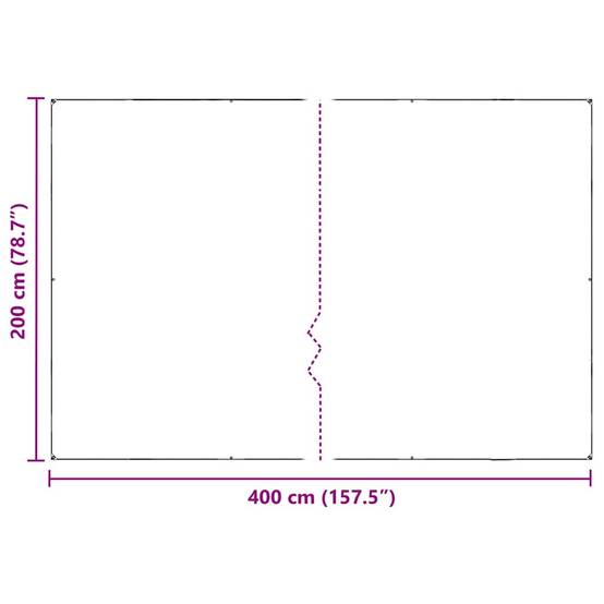 Vidaxl - Couverture végétale avec œillets 2x4 m PVC vidaXL 3308717 - Image 3