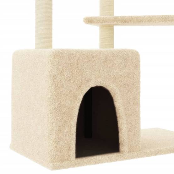 Vidaxl - Arbre à chat avec griffoirs en sisal crème 107,5 cm vidaXL 172070 - Image 4