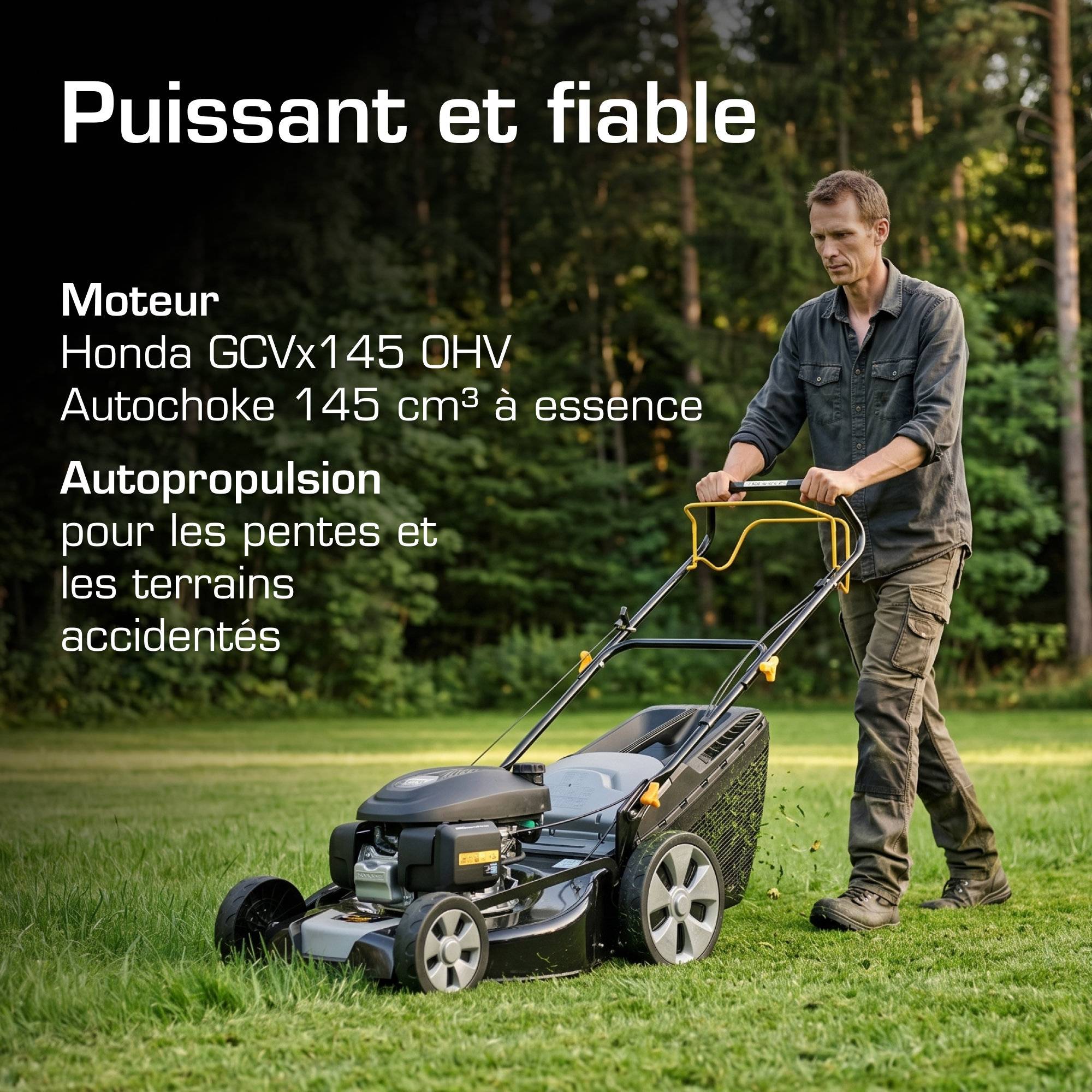 Alpina - Tondeuse AL4 51 SHQ, 145cc, largeur 51cm, bac 60L, 4 en 1 - ALPINA - Image 2