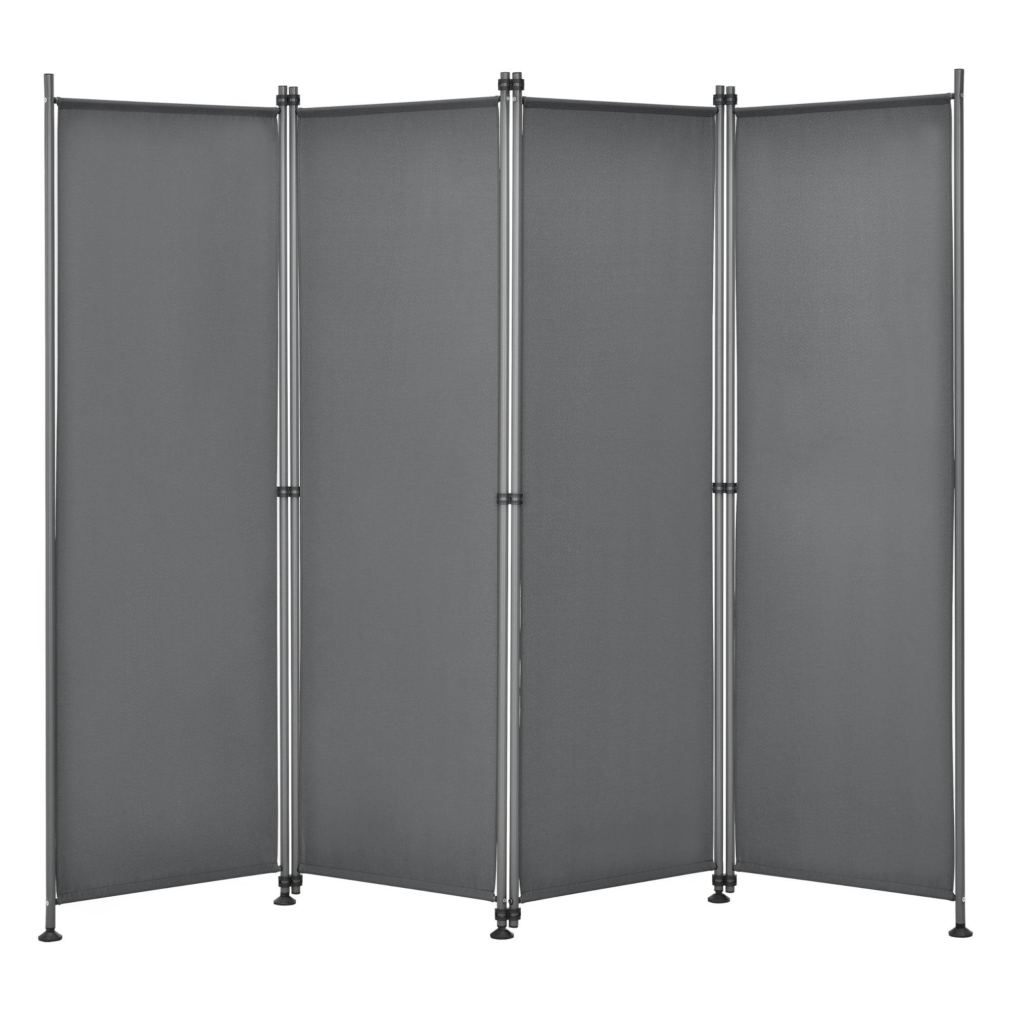 Helloshop26 - Brise-vue à 4 panneaux polyester 215 x 170 cm gris ardoise - Image 1