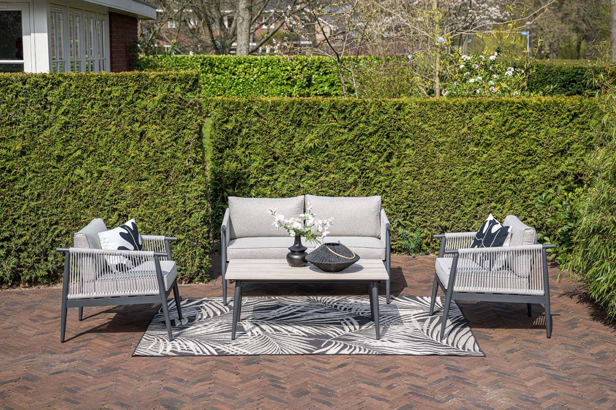 Garden Impressions - Ensemble salon de jardin Aloha - 4 places - sable - Image 2