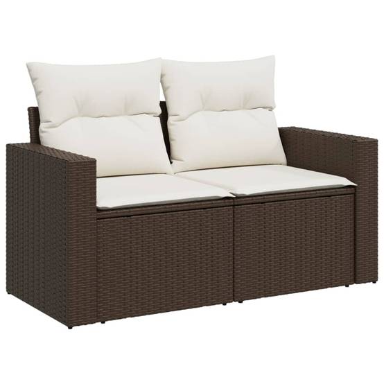 Vidaxl - Salon de jardin avec coussins 6 pcs marron résine tressée vidaXL 3274813 - Image 7