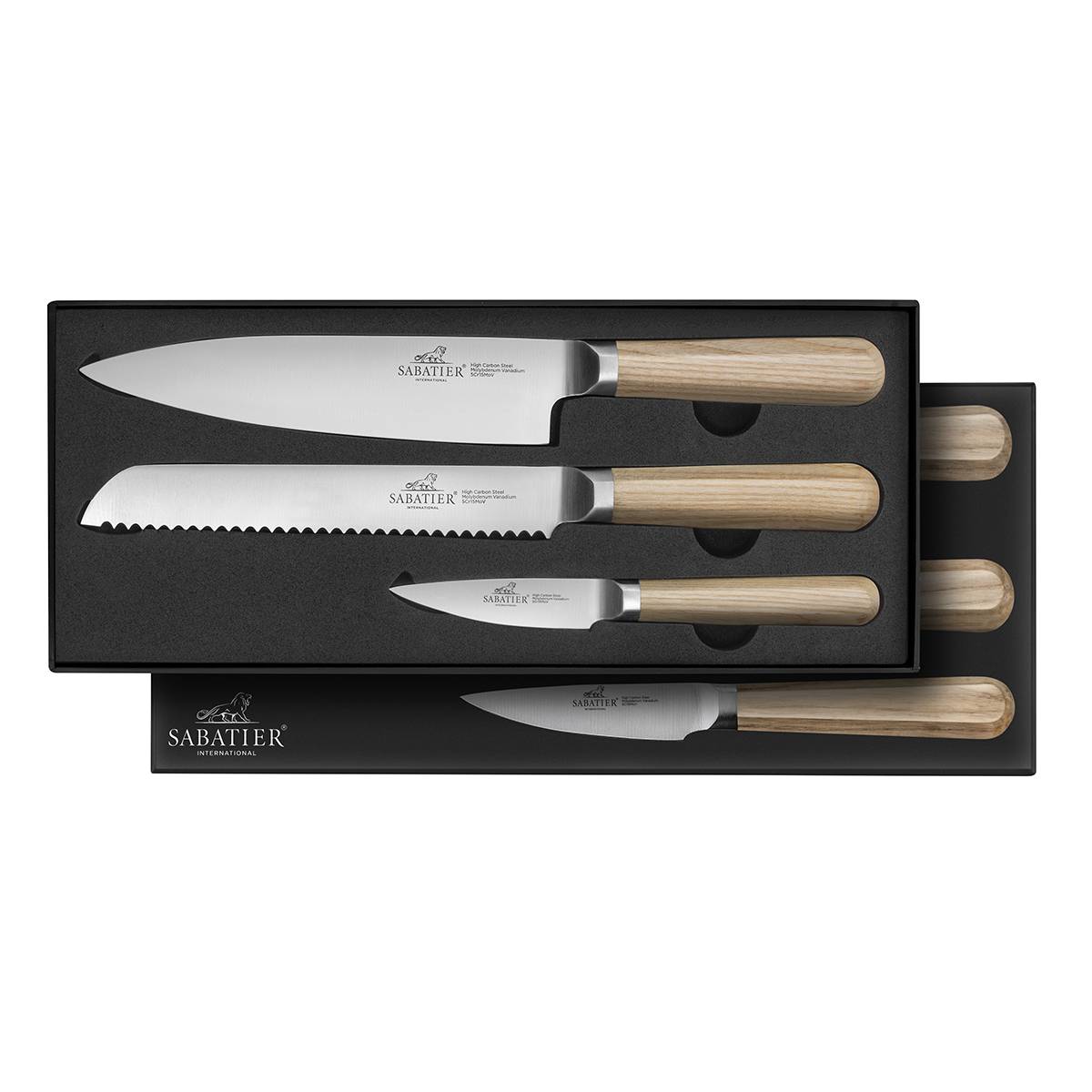Coffret 3 pièces frêne (office 9cm + pain 20cm + cuisine 20cm) 881384 Lion Sabatier - Image 2