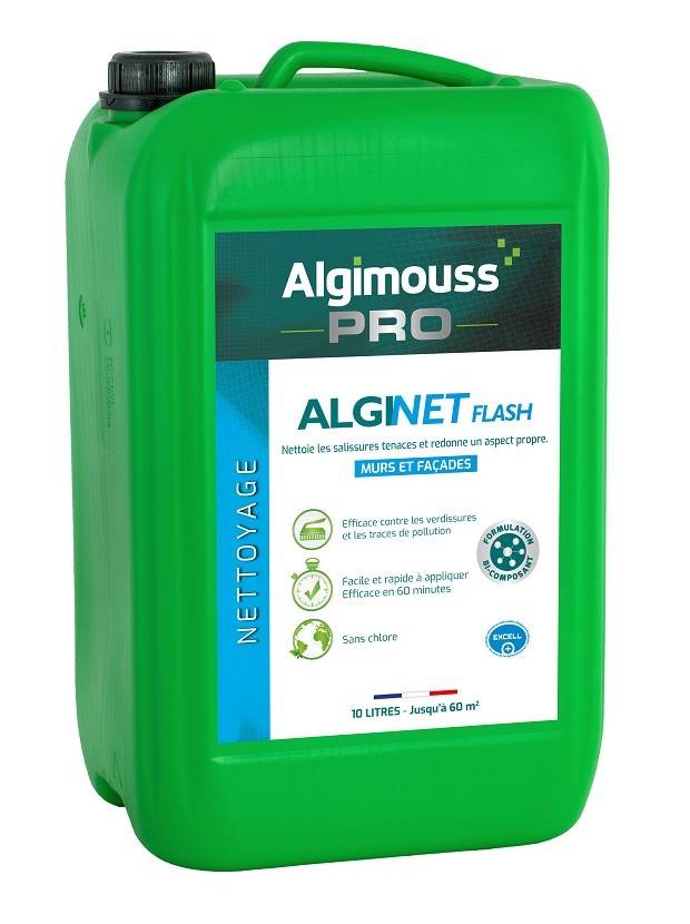 Nettoyant façade avec activateur ALGINET FLASH (Bidon 10 litres) | 097001 - Algimouss