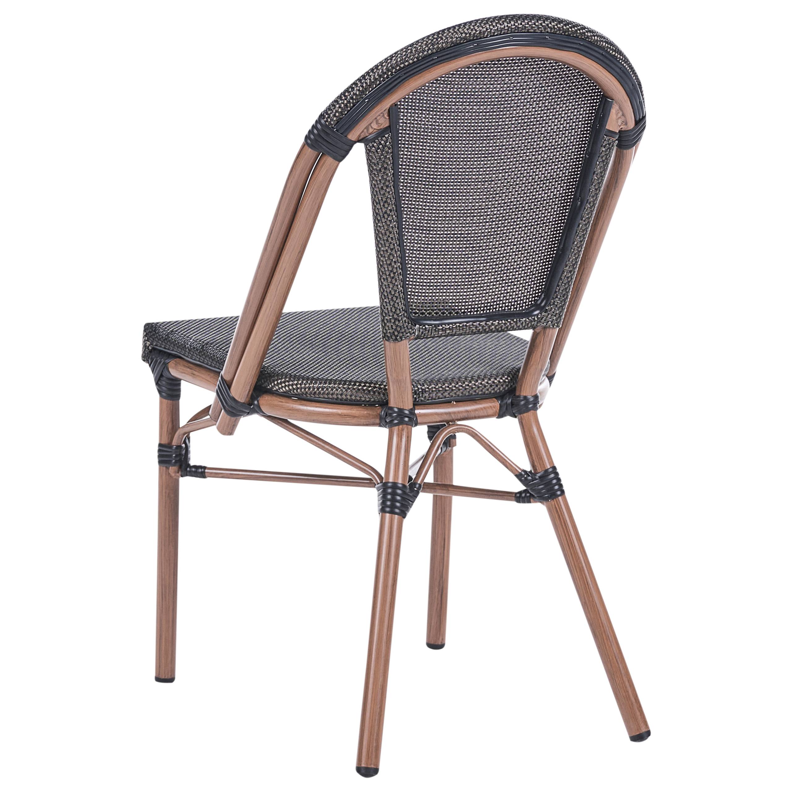 Beliani - Chaise de jardin Polyrotin Gris RIFREDDO - 46x57x88- Beliani - Image 5