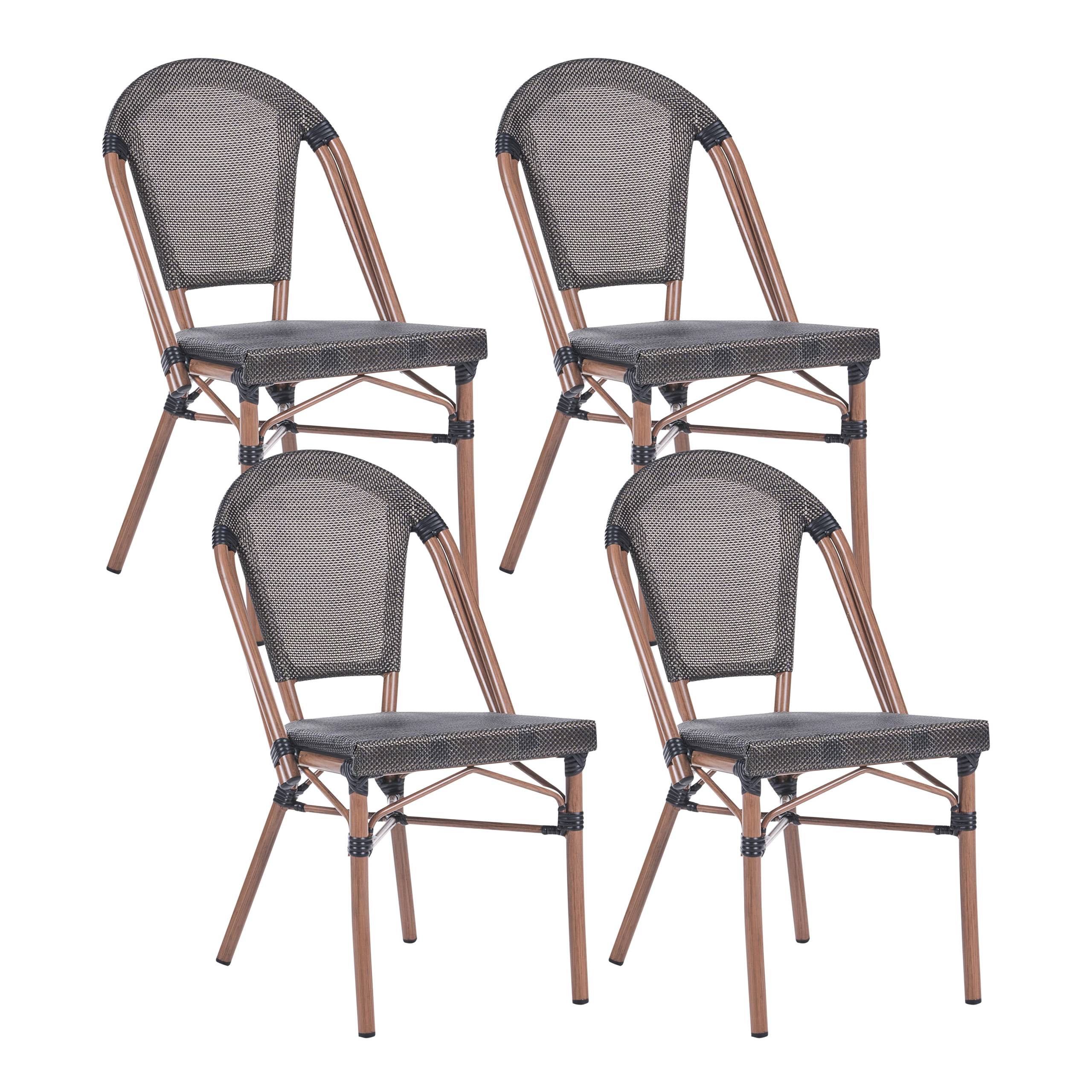 Beliani - Chaise de jardin Polyrotin Gris RIFREDDO - 46x57x88- Beliani - Image 1