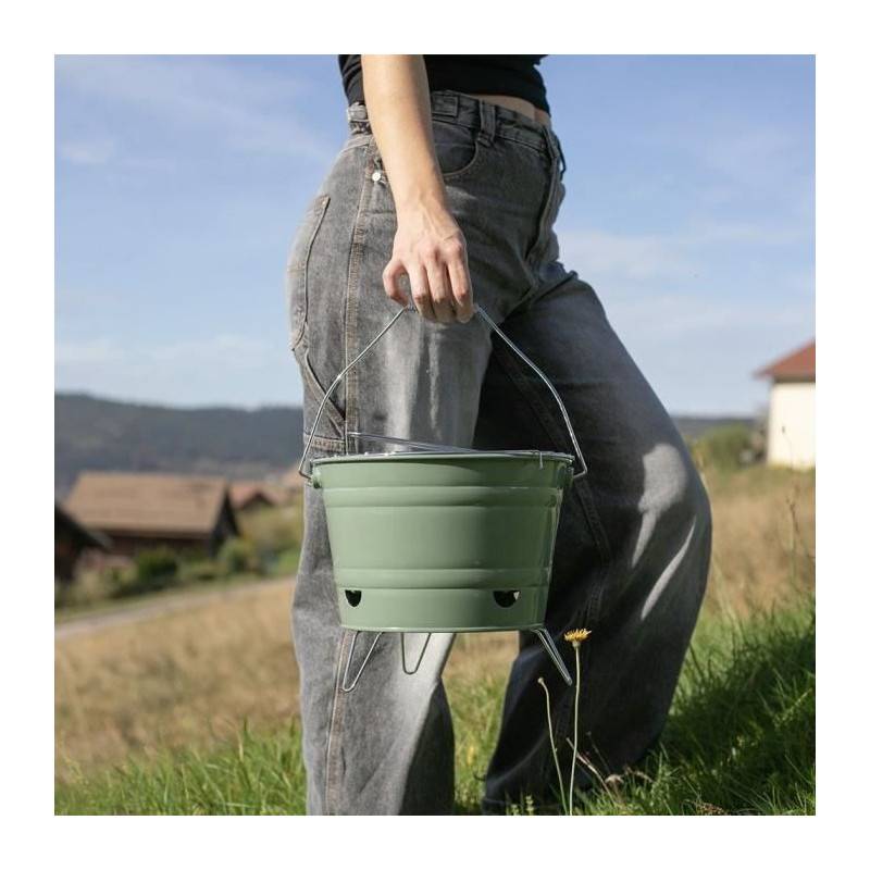 Livoo - Barbecue à charbon 27cm vert DOC327V Livoo - Image 3