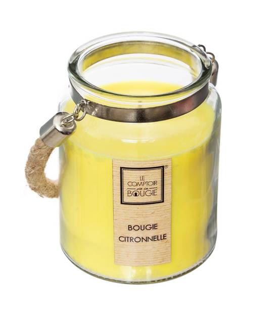 Bougie Parfumée Citronnelle pot en verre 500g - Image 2