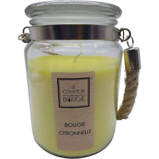Bougie Parfumée Citronnelle pot en verre 500g - Image 7