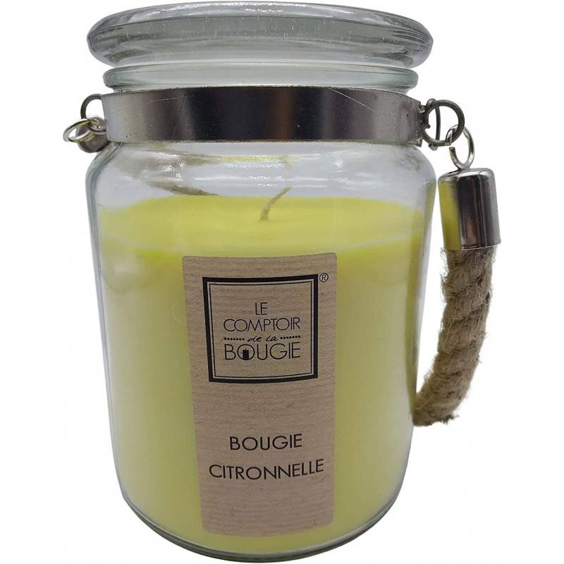 Bougie Parfumée Citronnelle pot en verre 500g - Image 7