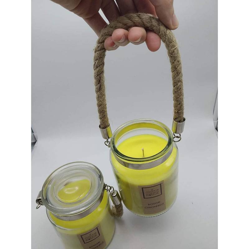 Bougie Parfumée Citronnelle pot en verre 500g - Image 5