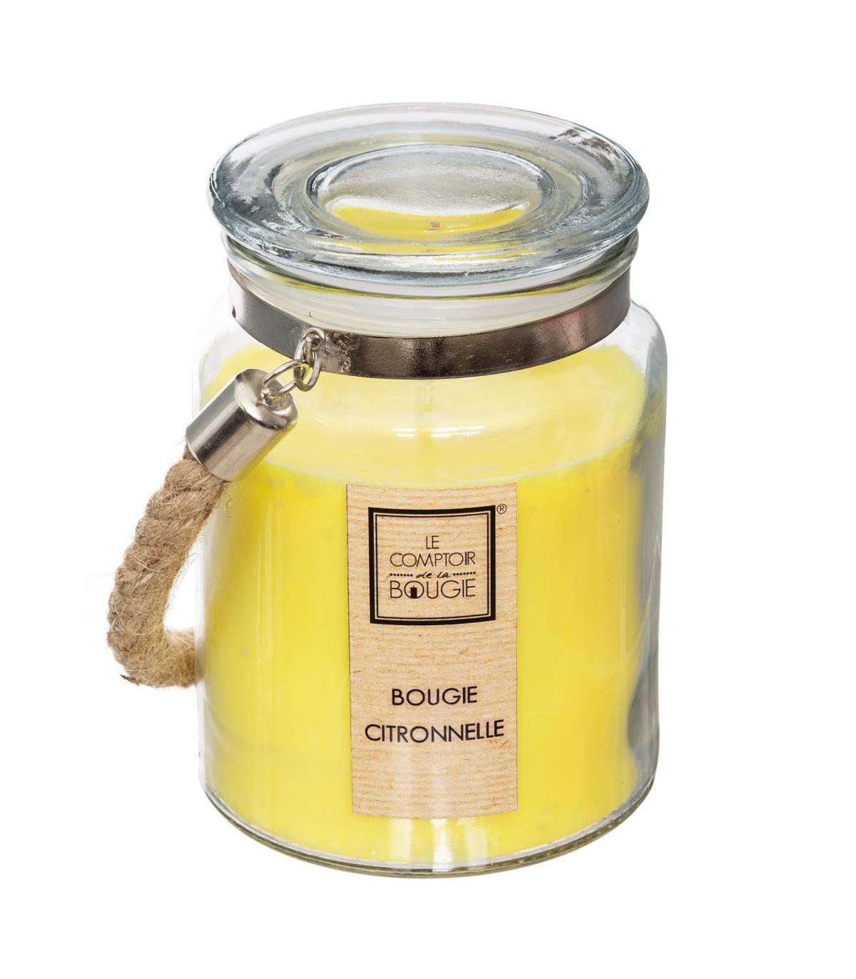 Bougie Parfumée Citronnelle pot en verre 500g - Image 1